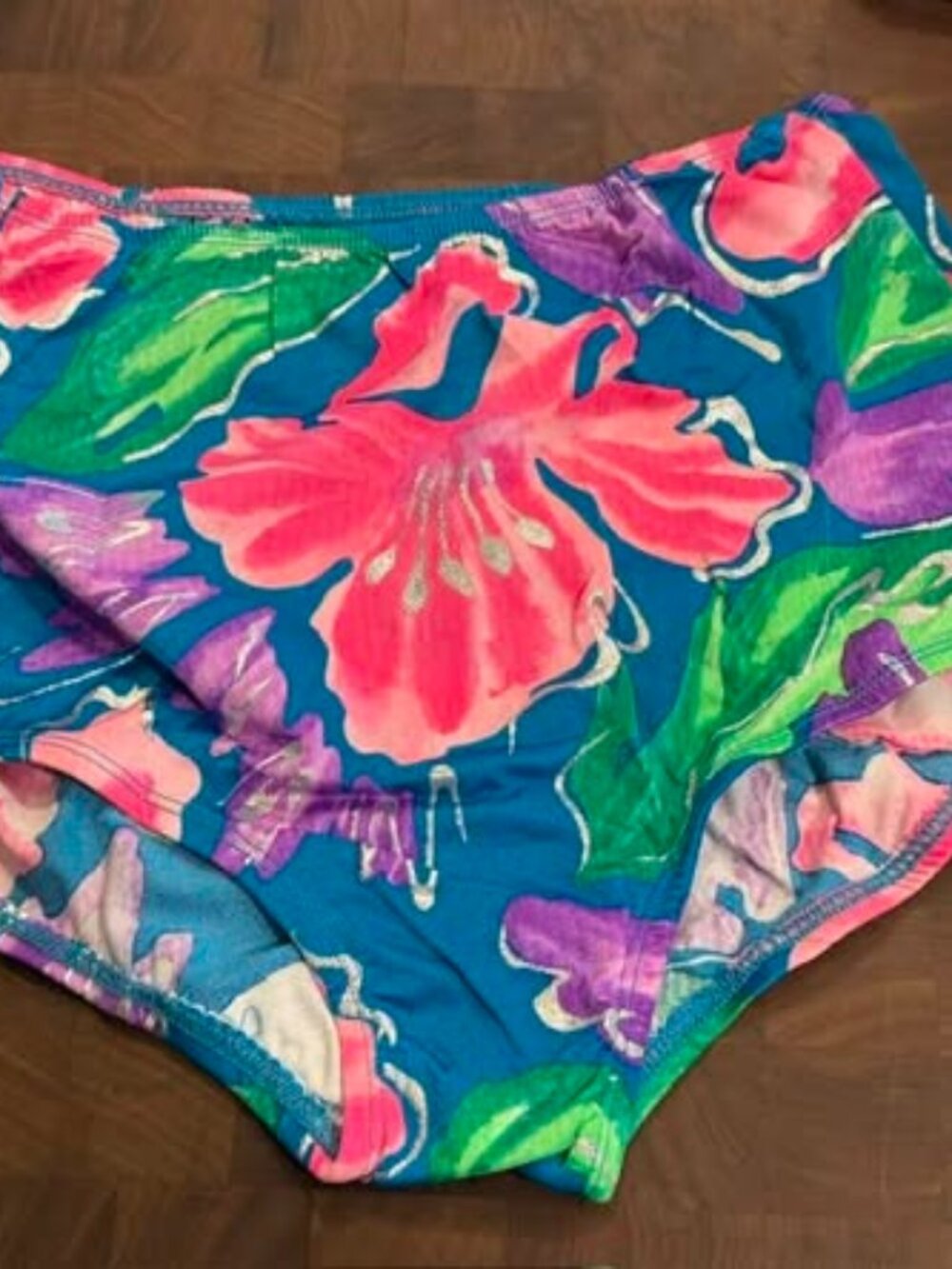 VTG Fancy Pants For Tennis or Pickleball Smooth Stretch Full Cut Brief Panty M